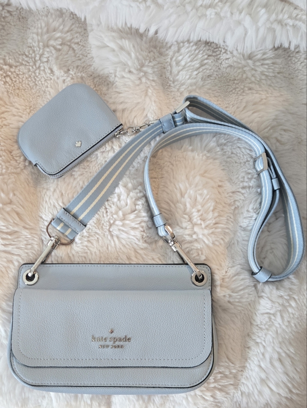 kate spade Light Blue Crossbody Bag